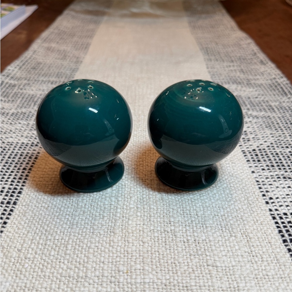Fiesta Ware Evergreen Salt & Pepper Shakers (Discontinued
